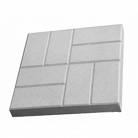 Плитка серая 8 кирпичей (0,4×0,4)