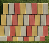 Плитка цветная под кирпич(125×250)